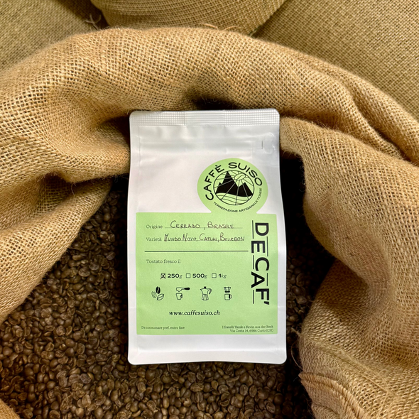 Packaginf of Decaf Coffee Bag